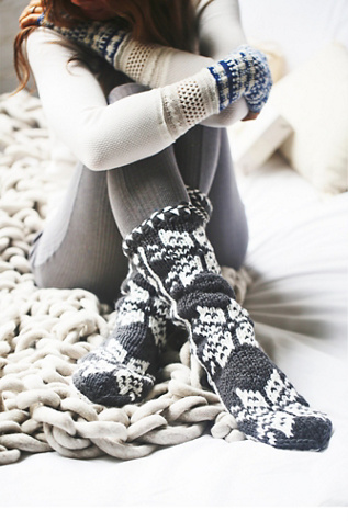 Super warm and cozy slipper socks