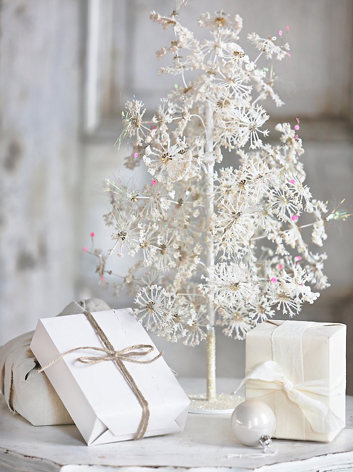 Beautiful glittery Christmas tree