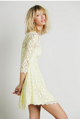 Floral Mesh Lace Dress at Free People Clothing Boutique