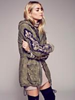 Golden Quills Military Parka at Free People Clothing Boutique