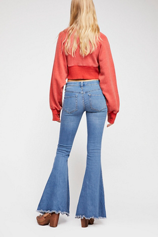 free people black flare jeans