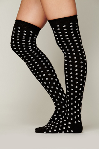 Varsity Dot Tall Sock at Free People Clothing Boutique