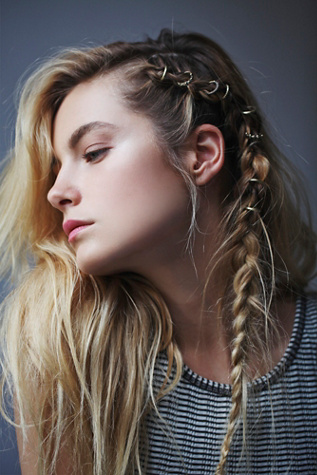 Etched Hair Ring Set at Free People Clothing Boutique