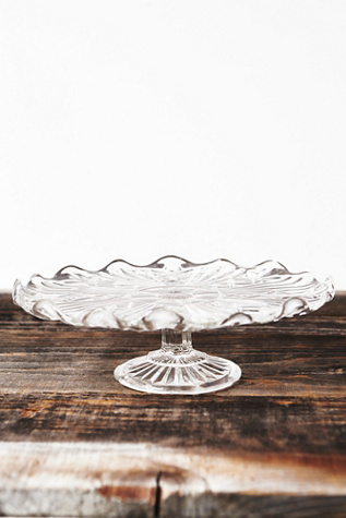 Vintage Glass Cake Plate 57