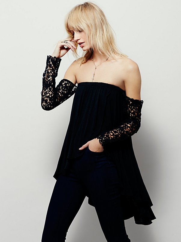 FP X FP X Lace Sleeve Top at Free People Clothing Boutique