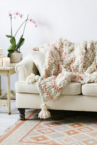 chunky wool blanket