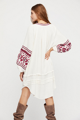 in the clear embroidered maxi