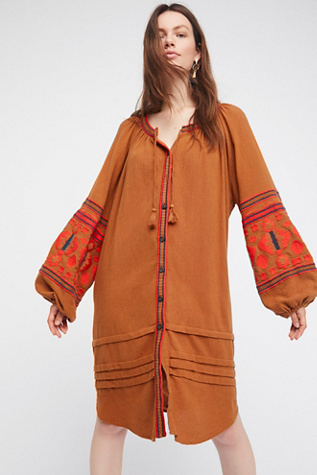 in the clear embroidered maxi