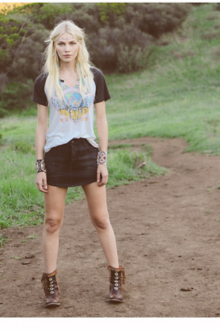 Mia Denim Skirt at Free People Clothing Boutique