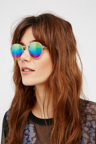 Far Out Round Sunnies at Free People Clothing Boutique