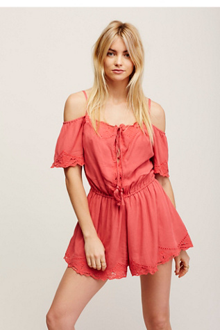 White Romance Romper at Free People Clothing Boutique