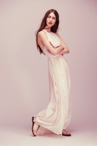 Sequin Pleat Apron Dress at Free People Clothing Boutique