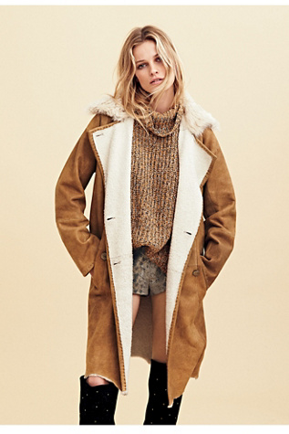 Sherpa Suede Trench at Free People Clothing Boutique