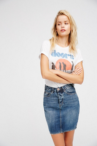 OneTeaspoon 2020 Denim Pencil Skirt at Free People 