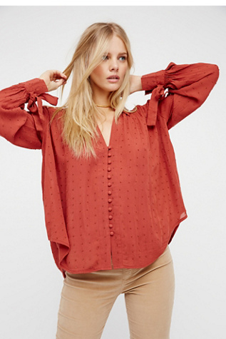 free people cardiff button down