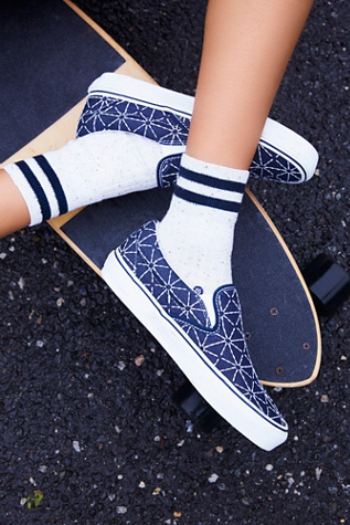 slip on denim sneakers