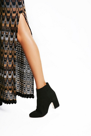 Faryl Robin + Free People Black suede Vegan Elsa Ankle Boot at Free