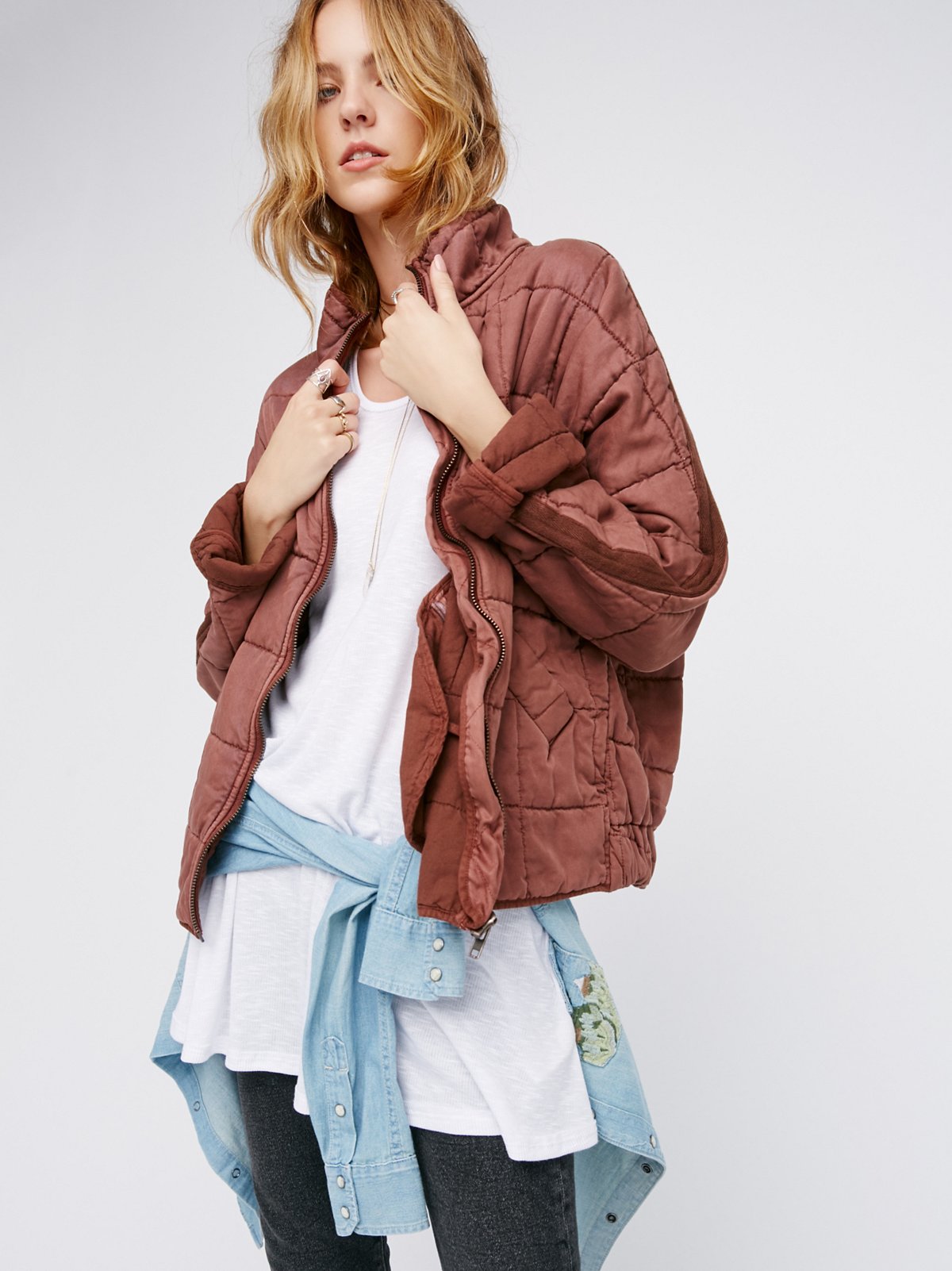 Dolman Quilted Jacket at Free People Clothing Boutique