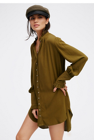 Lieutenant Shirt Dress at Free People Clothing Boutique