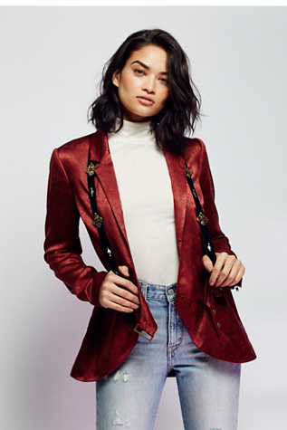 Embellished Velvet Harness at Free People Clothing Boutique