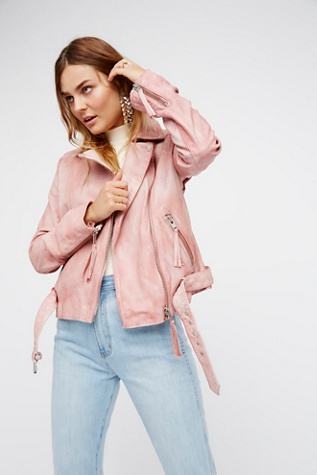 Carré Noir Candy Pink Moto Jacket 8242 main image 0