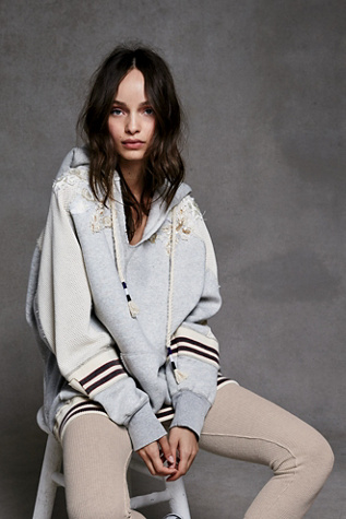 Varsity Embellished Pullover at Free People Clothing Boutique