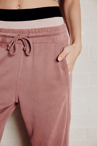 fitted high waisted joggers