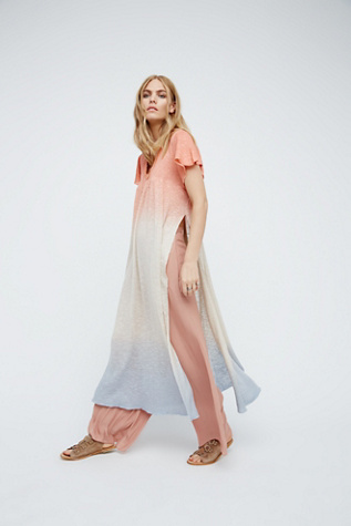 PRC6463 Avatar Pure Silk Long Tunic with Side Ties