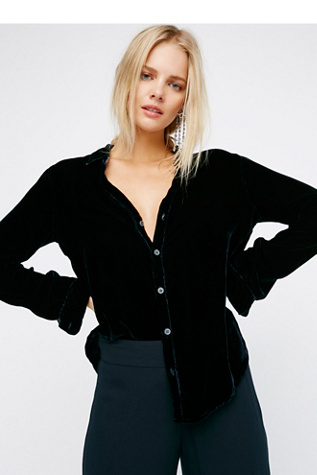 Free People x CP Shades Sloane Velvet Top at Free People Clothing Boutique