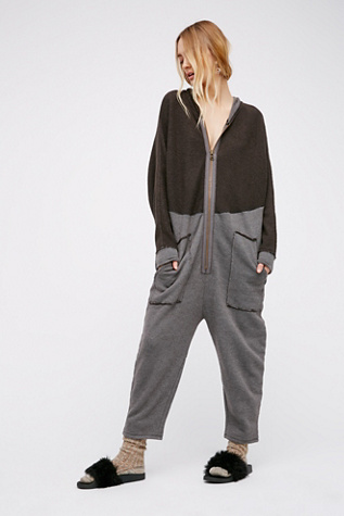 Marley Printed Jumpsuit With Pockets Indigo