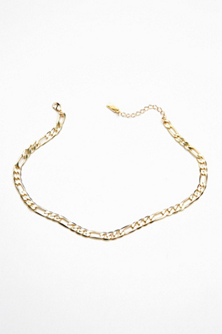 Cam Jewelry Figaro Chain Choker Necklace at Free People ...