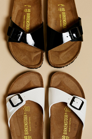 birkenstock white patent madrid